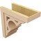 Ekena Millwork 10"W x 20"D x 20"H Classic Sheridan Rough Cedar Woodgrain TimberThane Corbel, Primed Tan CORUR10X20X20SHERCPR - alternate 6